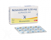 Novazolam 0,50mg x 30 comprimidos